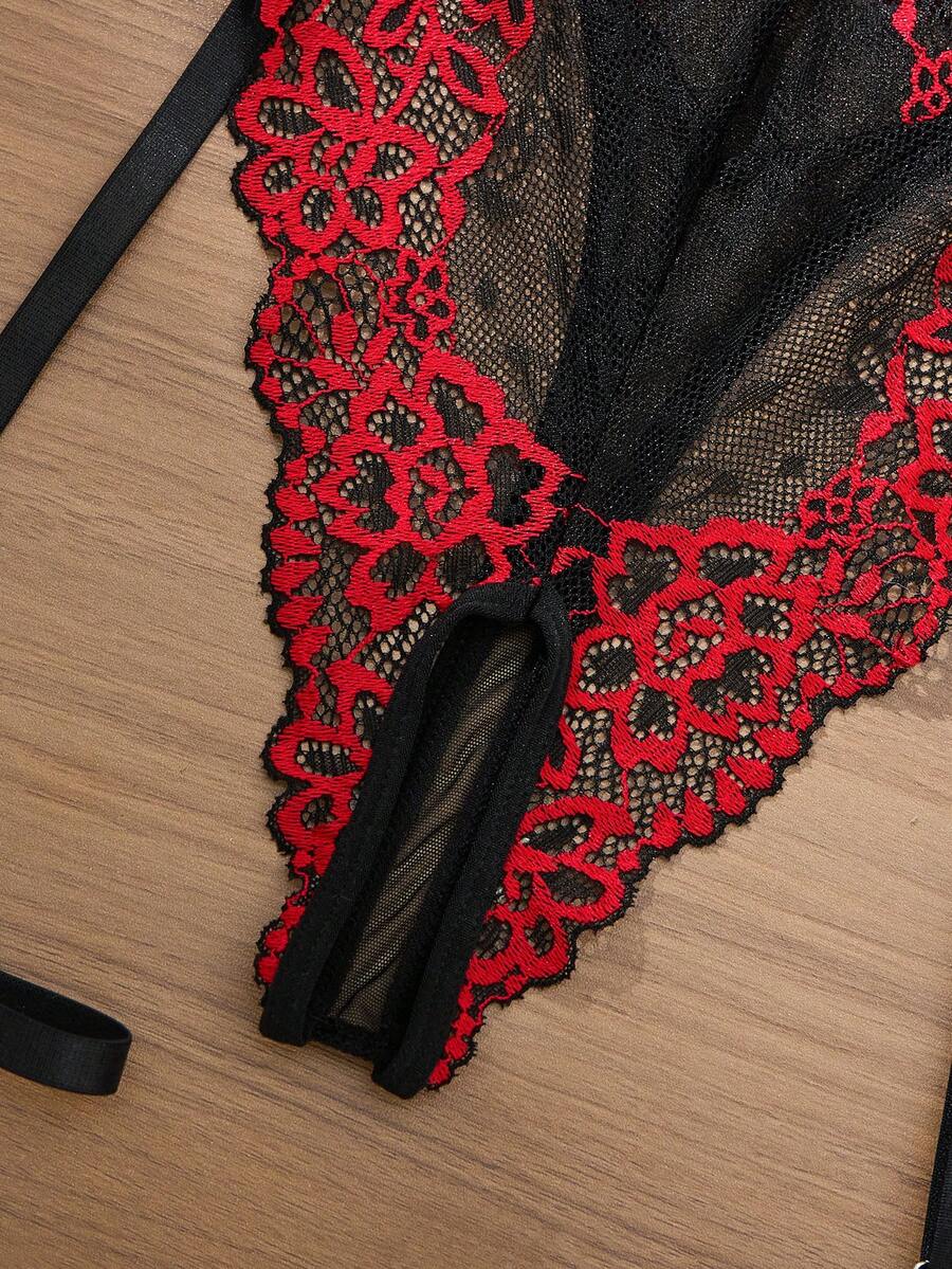 Ruby Lace Teddy